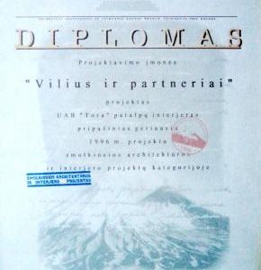 1996 * LAS KAUNAS * FIRMOS TORA INTERJERAS 