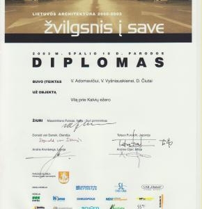 2003 * ŽVILGSNIS Į SAVE * VILA PRIE KALVIŲ EŽERO