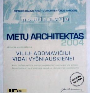 2004 * LAS KAUNAS * METŲ ARCHITEKTAI